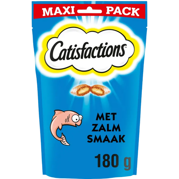 Catisfactions Katzensnack köstlicher Lachs Geschmack Maxi-Packung