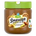 Biologische cremige Erdnussbutter mit Erdnussstückchen