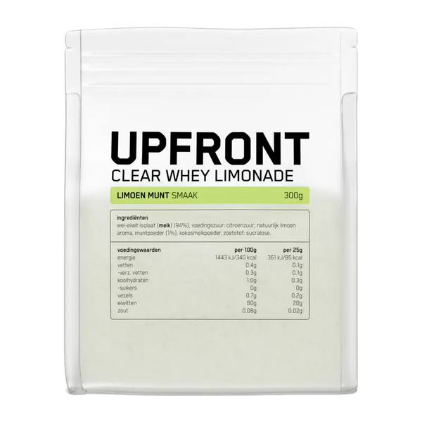 Upfront Clear whey limonade limoen munt smaak