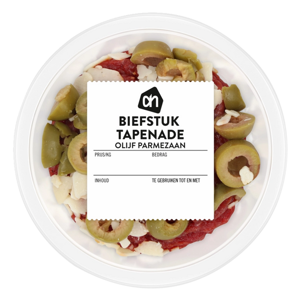 Steak tapenade olive parmesan