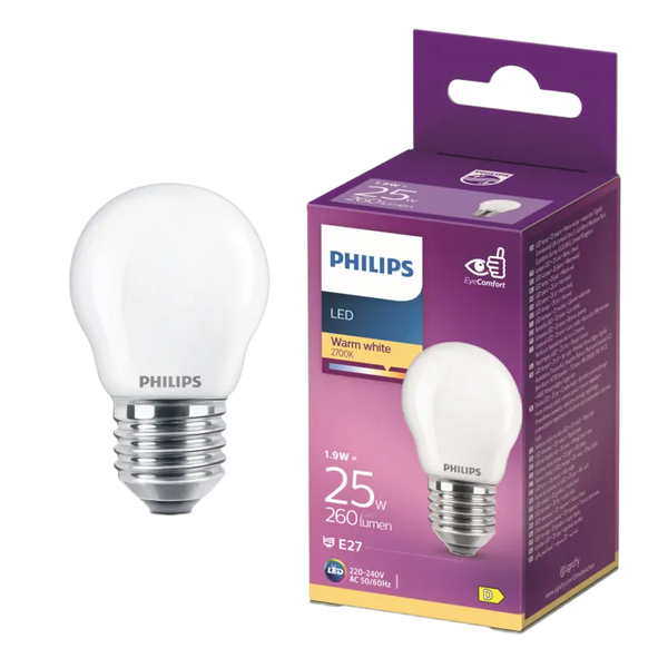 Philips Led fil kogel mat E27 25W