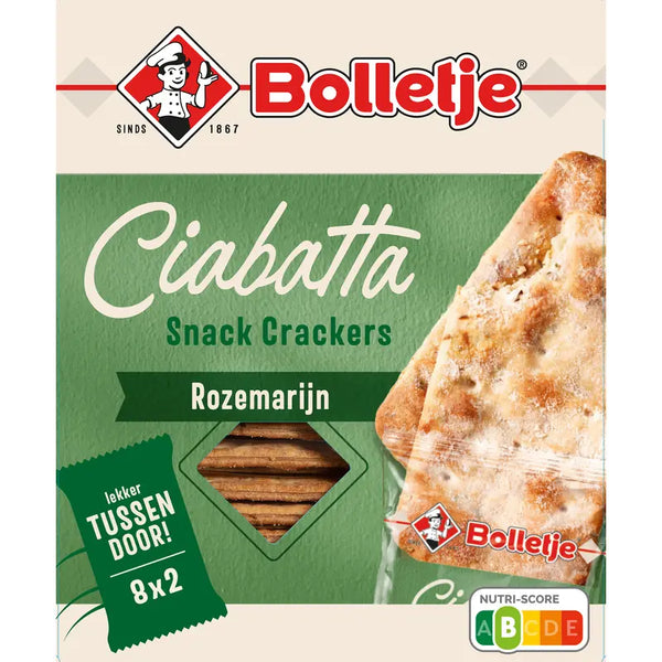 Bolletje Ciabatta crackers rosemary