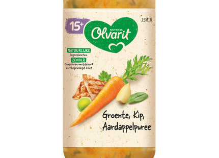 Olvarit Groente kip aardappelpuree 15m+