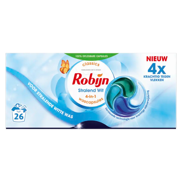 Robijn Radiant White 3-in-1 washing capsules