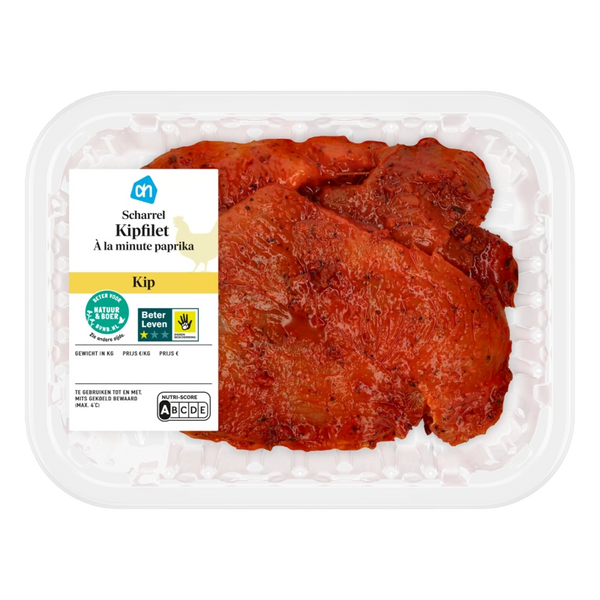 Scharrel kipfilet à la minute paprika