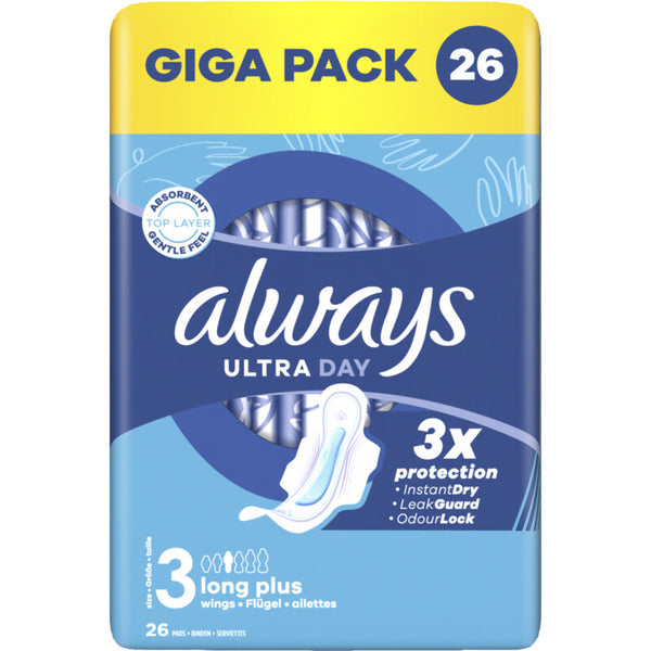 Always Ultra day long plus wings giga pack