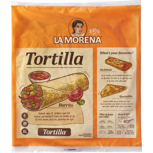 La Morena Tortilla naturel XL