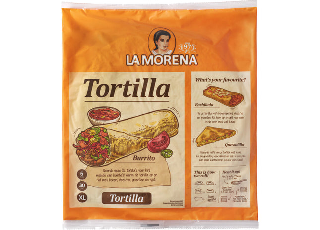 La Morena Tortilla naturel XL