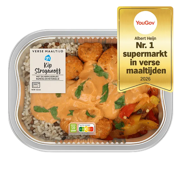Frische Stroganoff-Mahlzeit