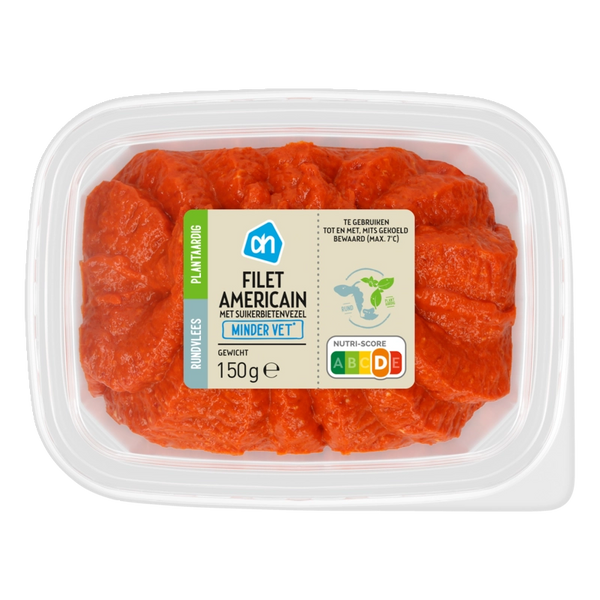 Reduced-fat filet americain