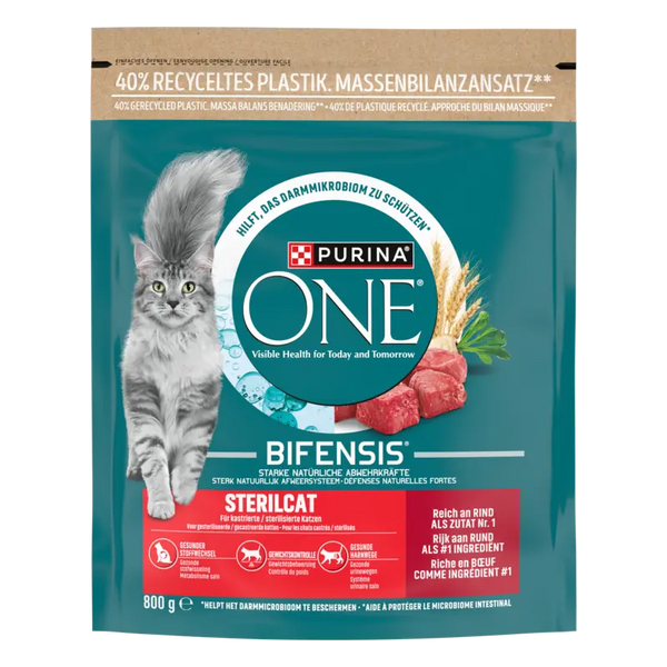 Purina ONE Sterilkatze reich an Rindfleisch