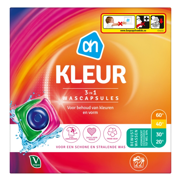 Washing capsules 3-in-1 color
