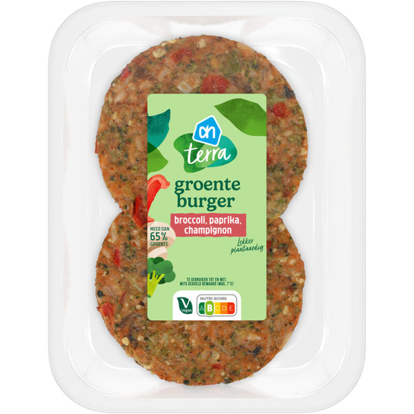 Terra Vegetable Burger Broccoli Bell Pepper