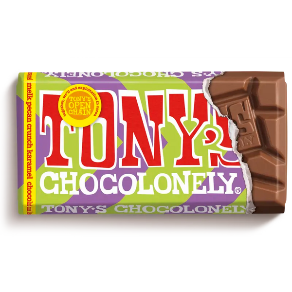 Tony's Chocolonely Riegel Vollmilch Pekannuss-Crunch Karamell