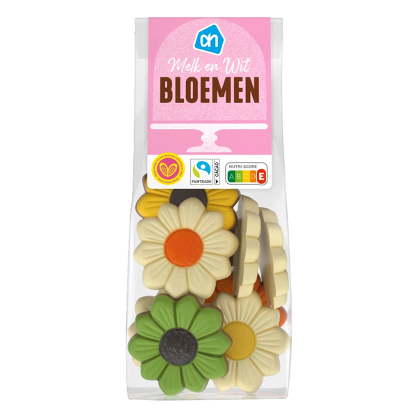 Schokoladenblumen Vollmilch und weiße Schokolade