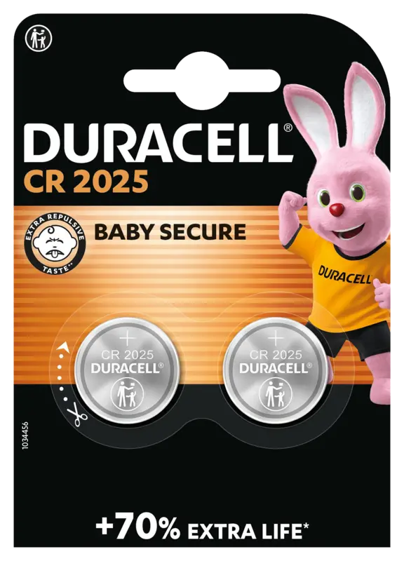 Duracell 2025 Lithium-Knopfzellenbatterien CR2025