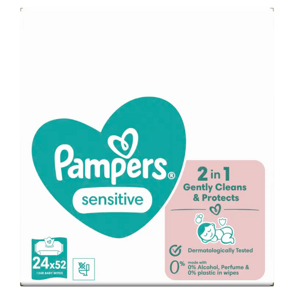 Pampers Sensitive baby wipes 24-pack