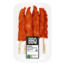 BBQ free-range chicken breast tenderloins on skewers
