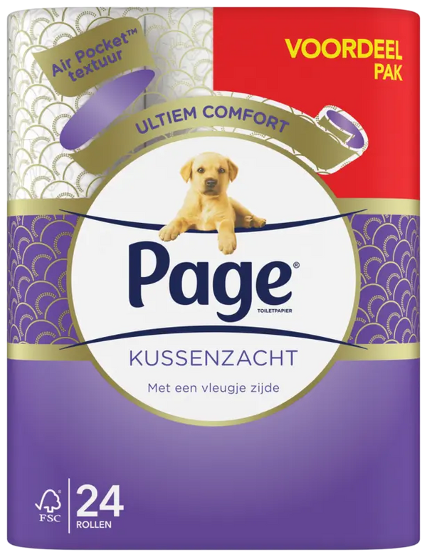 Page Kussenzacht toiletpapier voordeelpak