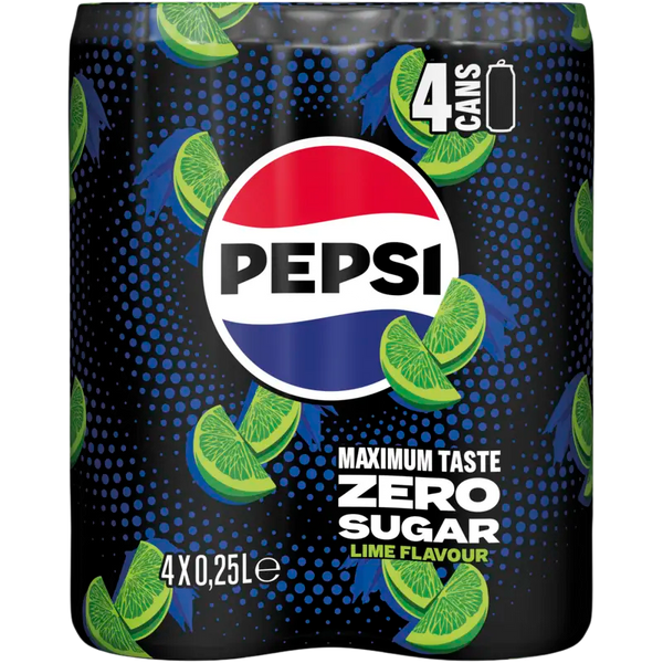Pepsi Zero Sugar Lime 4-pack