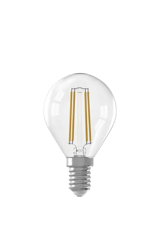 Majestätische LED-Fadenlampe Kugel klar E14 40W