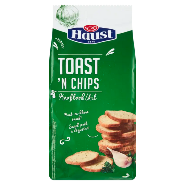 Haust Toast en chips knoflook