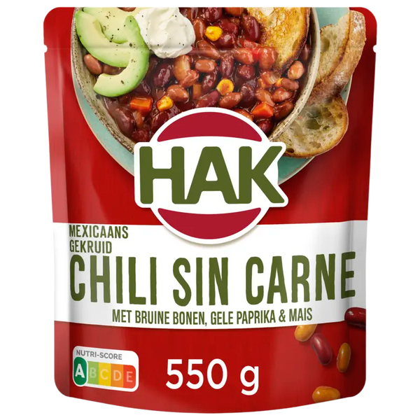 Hak Chili sin carne dish