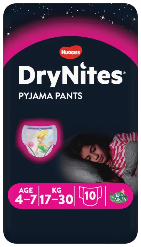 Huggies DryNites diaper pants girl 4-7 years