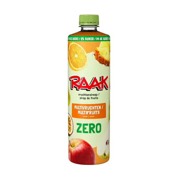 Raak Vruchtensiroop multivruchten zero sugar