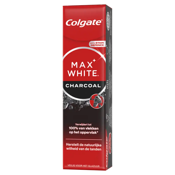 Colgate Max White toothpaste charcoal