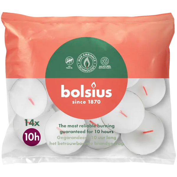 Bolsius Maxi-Teelichter 10 Stunden