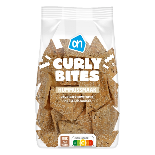 Curly crackers hummussmaak
