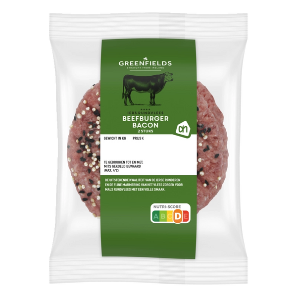 Greenfields Rindfleischburger mit Speck 2 Stück