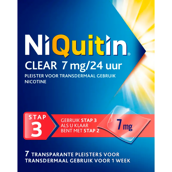 Niquitin Clear patches 7 mg quit smoking