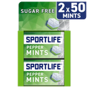 Sportlife Peppermint sugar free mints 2-pack