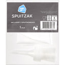 Spuitzak met 5 kunststofmondjes