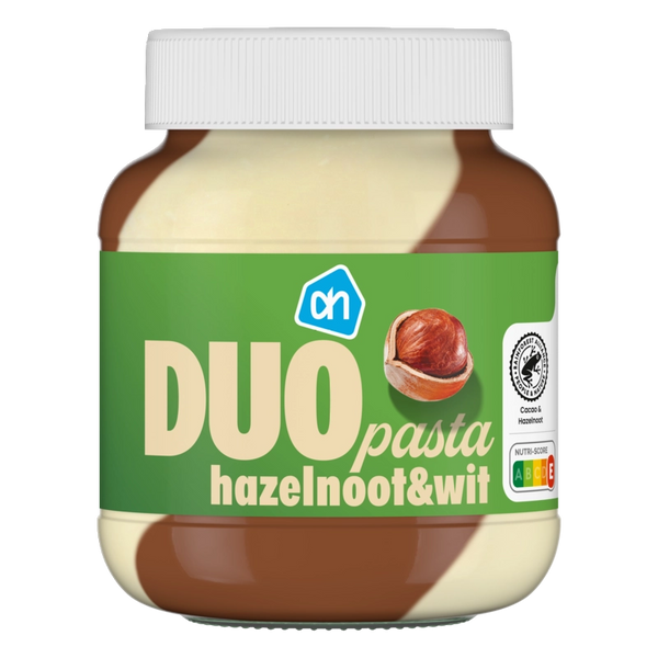 Duopasta hazelnoot wit
