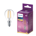 Philips LED filament bulb clear E14 40W