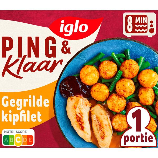 Iglo Ping & klaar gegrillte Hähnchenbrust mit Rösti