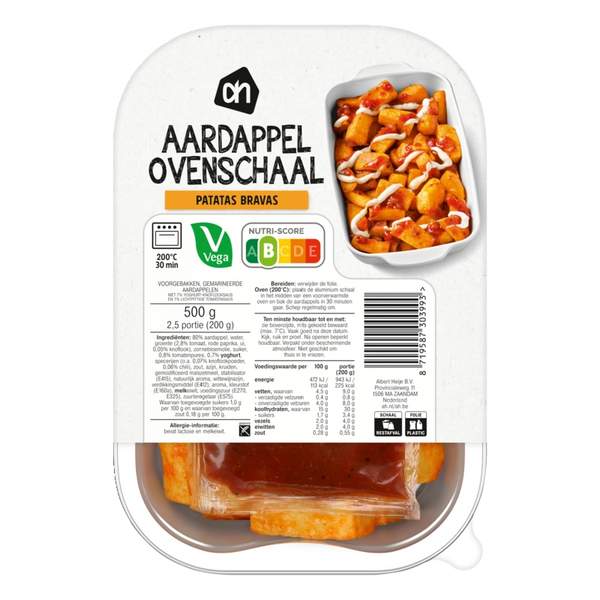Aardappel ovenschaal patatas bravas