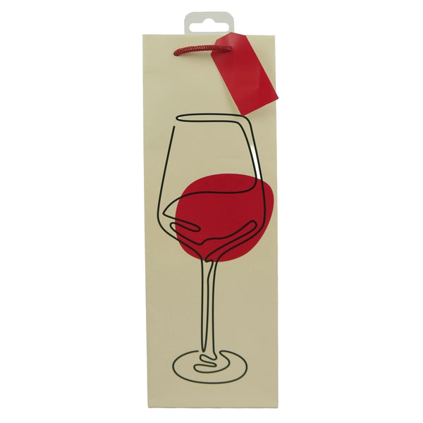 Hoomark Wine gift bag leaves