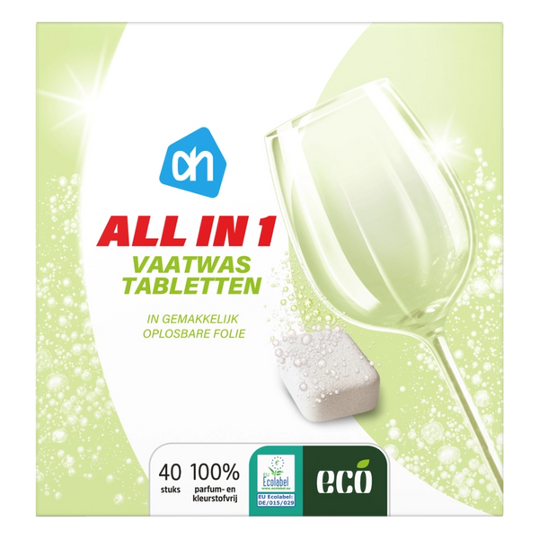 Eco All-in-One dishwasher tablets