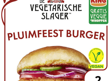 Vegetarische Slager Vegan pluimfeestburger