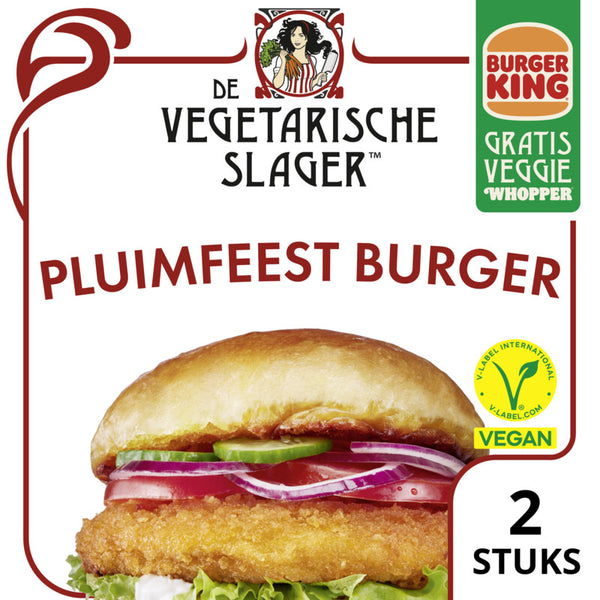 Vegetarische Slager Vegan pluimfeestburger