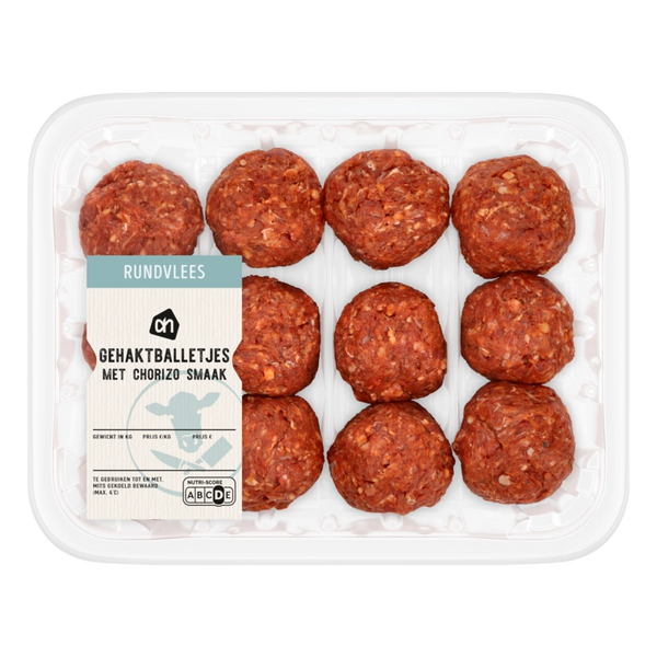 Meatballs with chorizo flavour