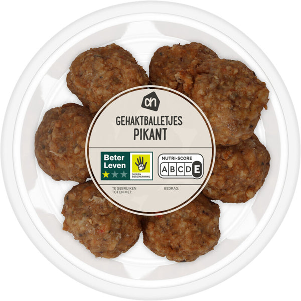 Gehaktballetjes pikant