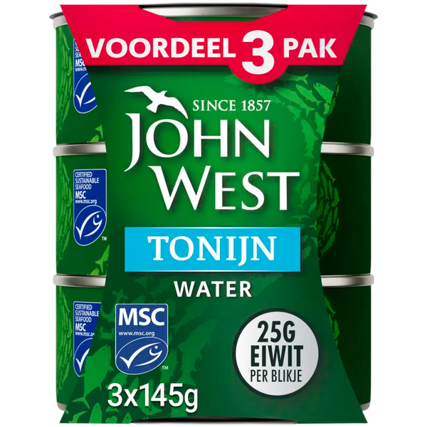 John West Tonijn in water 3-pack
