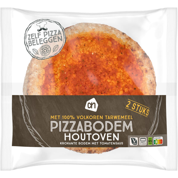 Volkoren houtoven pizzabodem