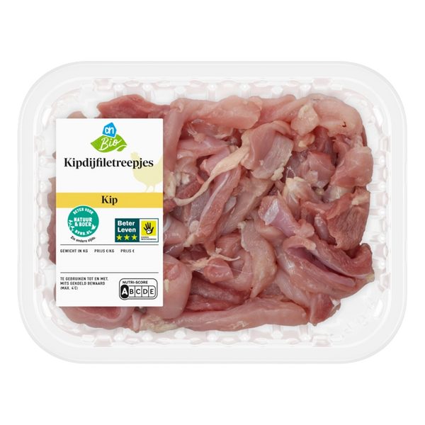 Organic Chicken Thigh Fillet Strips