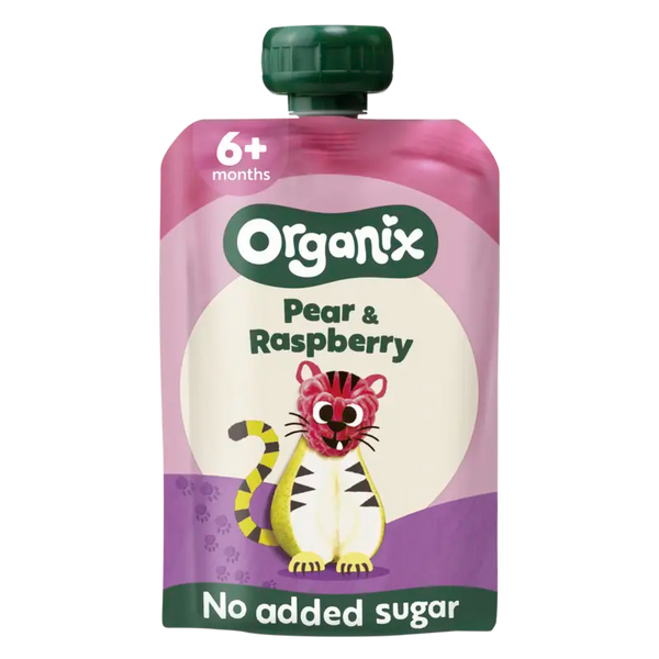 Organix Knijpfruit peer framboos 6m+